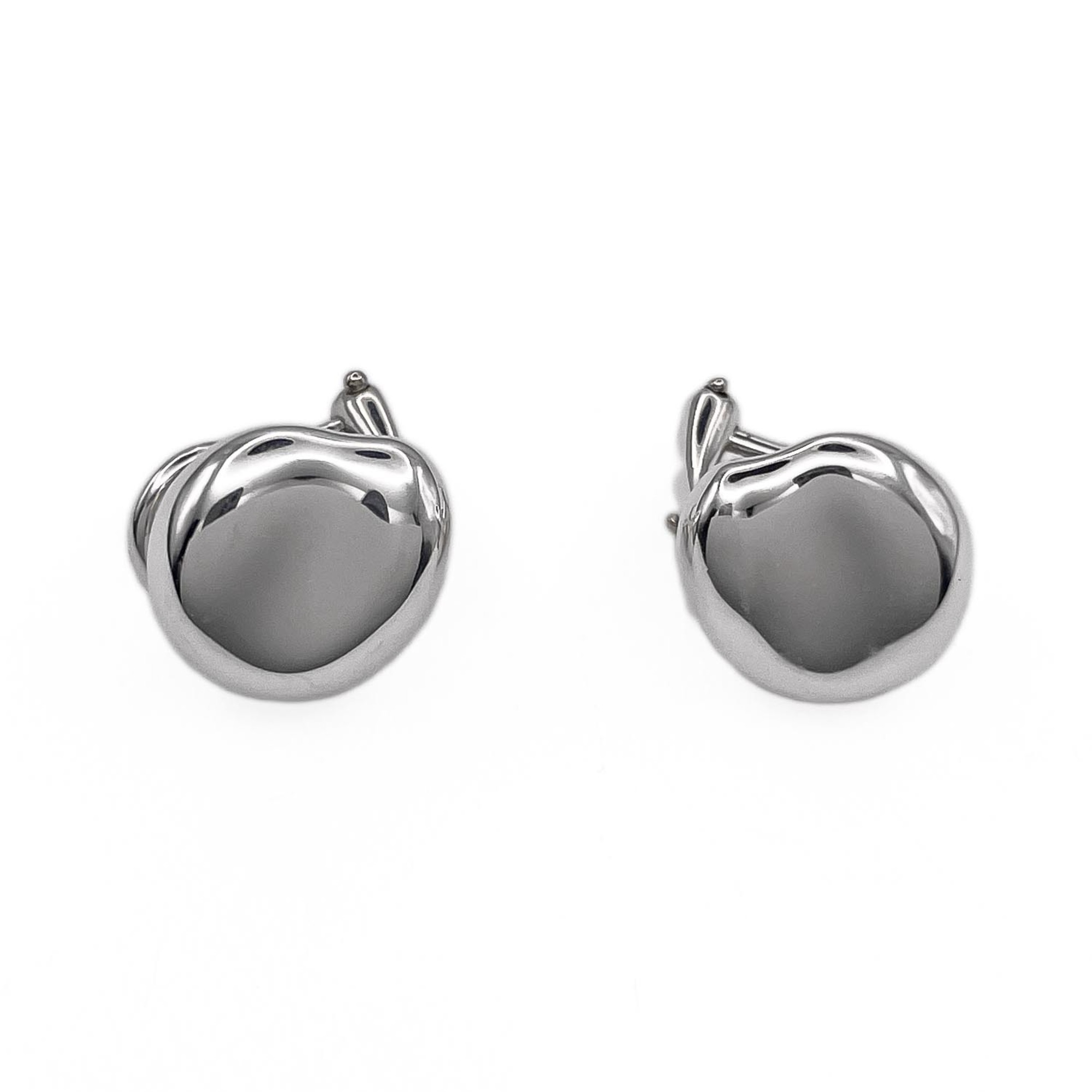 Tiffany & Co. Bean Earrings, Organic Design, Sv925 Silver, Women's